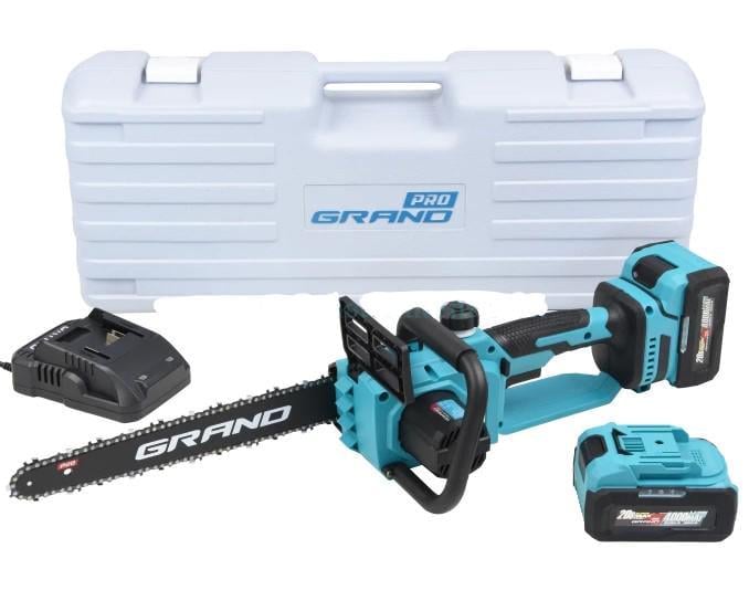Пила цепная аккумуляторная Grand АПЦ-20V/12"-4 HS 2 аккумулятор 4 Ач/безщеточный мотор/шина 300 мм/масляный бак (25791377) Пила цепная аккумуляторная Grand АПЦ-20V/12"-4 HS 2 аккумулятор 4 Ач/безщеточный мотор/шина 300 мм/масляный бак (25791377)