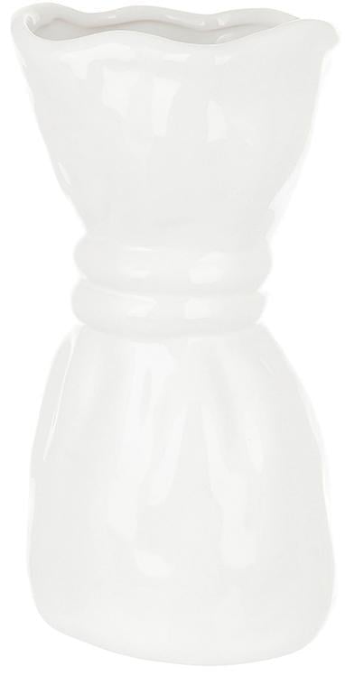 Ваза керамическая Грация 24 см Белый