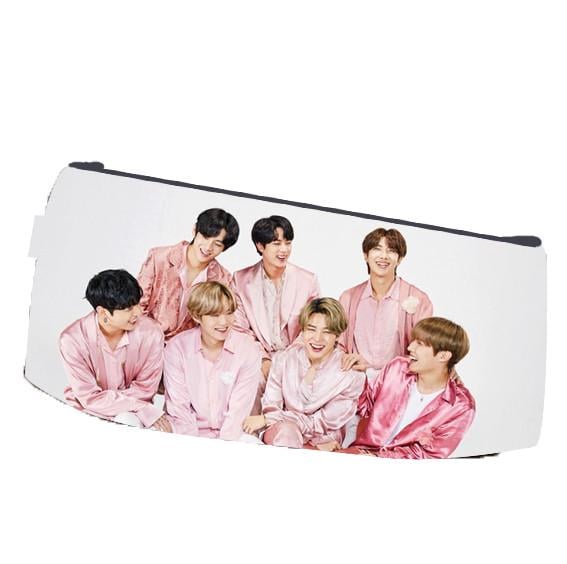 Пенал школьный BTS Бтс Bangtan Boys двухсторонний 22х11 см (pn_0053)