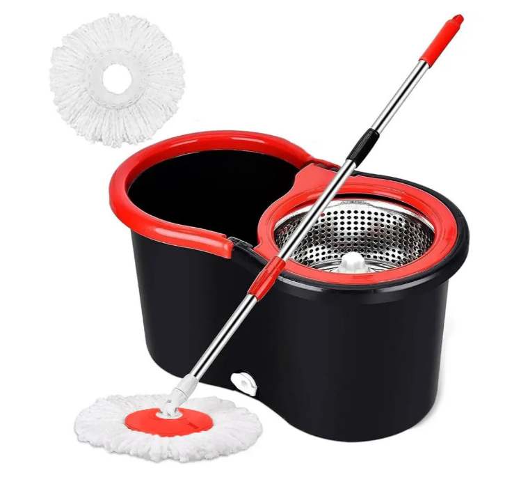 Швабра Spin Mop 360 с ведром и автоматическим отжимом 10 л (21724993)
