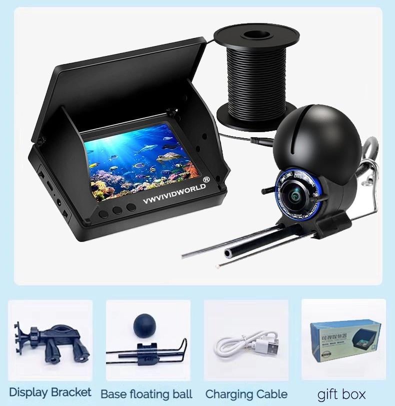 Камера для риболовлі підводна X-Digital з монітором 4,3" 5000 mAh IP68 15 м (2105090159) - фото 7 Камера для риболовлі підводна X-Digital з монітором 4,3" 5000 mAh IP68 15 м (2105090159) - фото 7