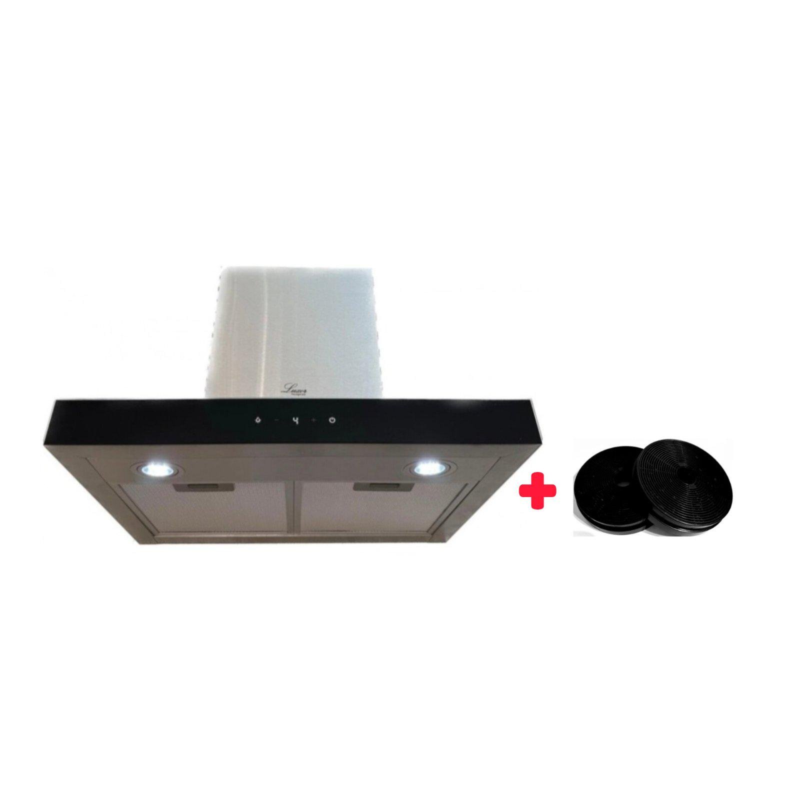 Витяжка Luxor Bella F 60 ix 1450 LED + 4 швидкості фільтрами захисту двигуна 2 шт. Чорний/Нержавіюча сталь (26529937) - фото 2 Витяжка Luxor Bella F 60 ix 1450 LED + 4 швидкості фільтрами захисту двигуна 2 шт. Чорний/Нержавіюча сталь (26529937) - фото 2