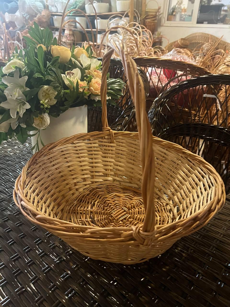 Корзина круглая на корпоративных подарков Сімейний Затишок Коричневый - фото 13 Корзина круглая на корпоративных подарков Сімейний Затишок Коричневый - фото 13