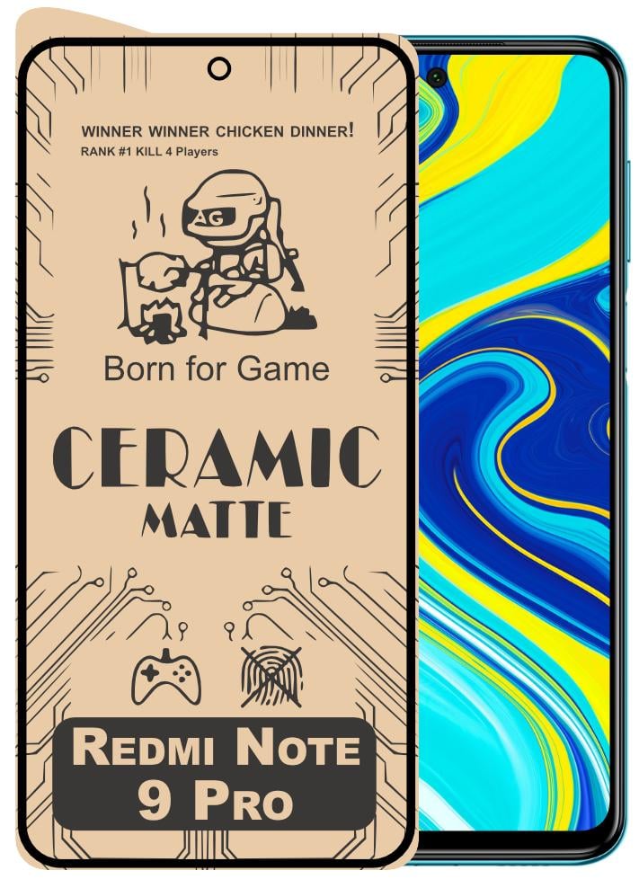 Защитная пленка керамическая Ceramic Xiaomi Redmi Note 9 Pro матовая (16532)