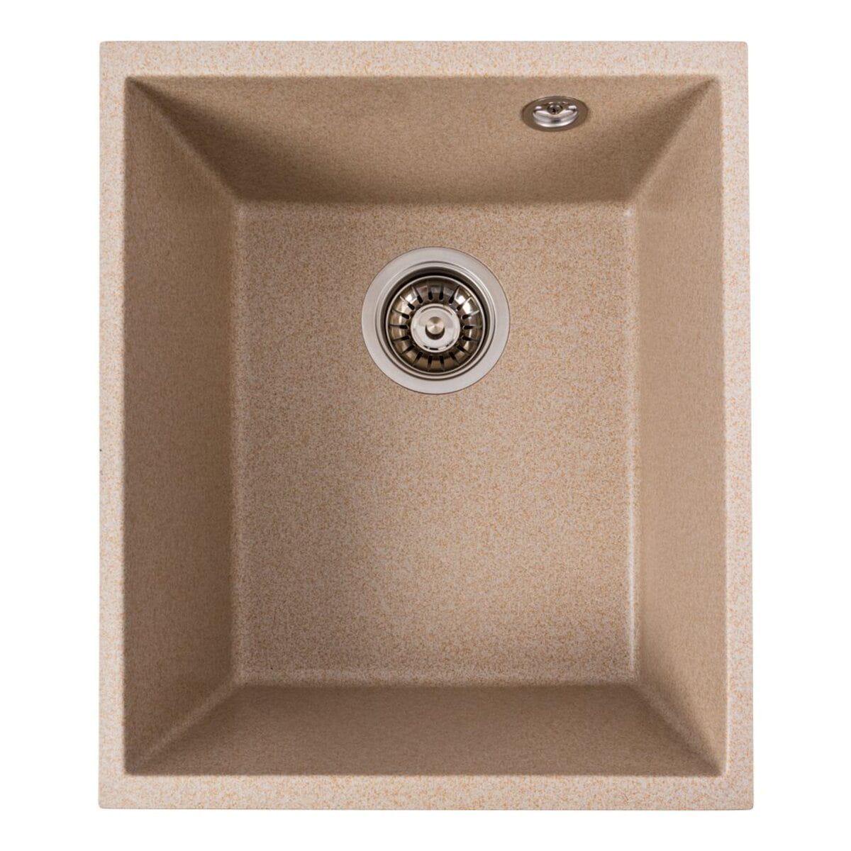 Мойка гранитная Valeso Roxy 370х440 врезная прямоугольная Сафари матовый (PLTM-SP000047206)