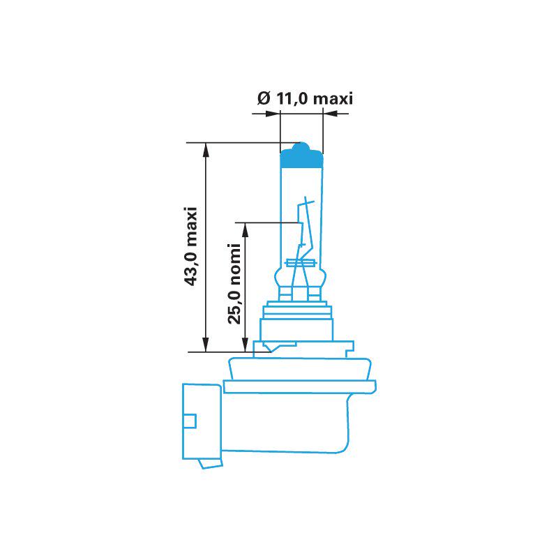 Лампа галогенна Berner H11 12 V 55 W PGJ 19-2 (174489) - фото 2 Лампа галогенна Berner H11 12 V 55 W PGJ 19-2 (174489) - фото 2