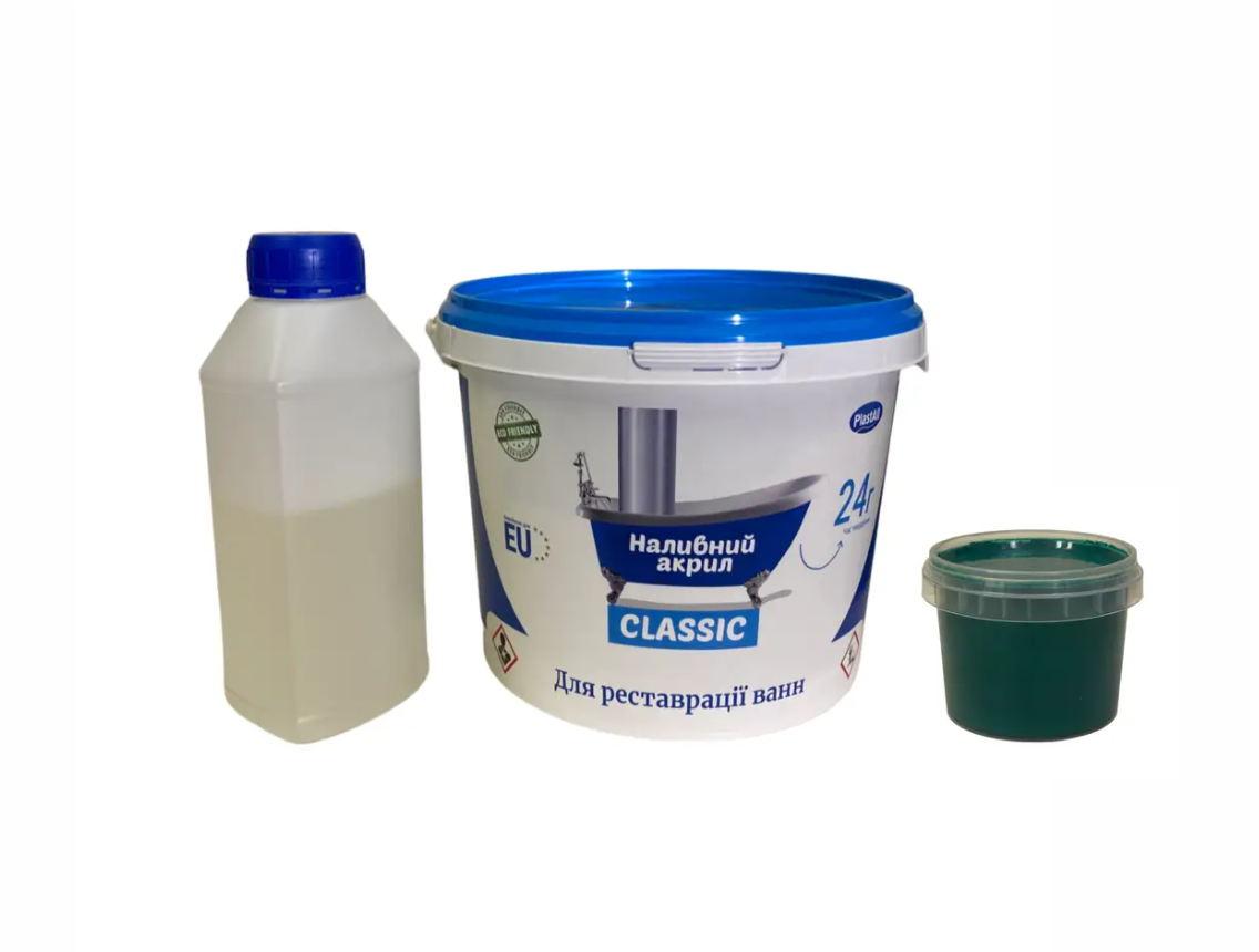 Акрил для ванн жидкий Plastall Classic 1,2 м Зеленый (P25001)