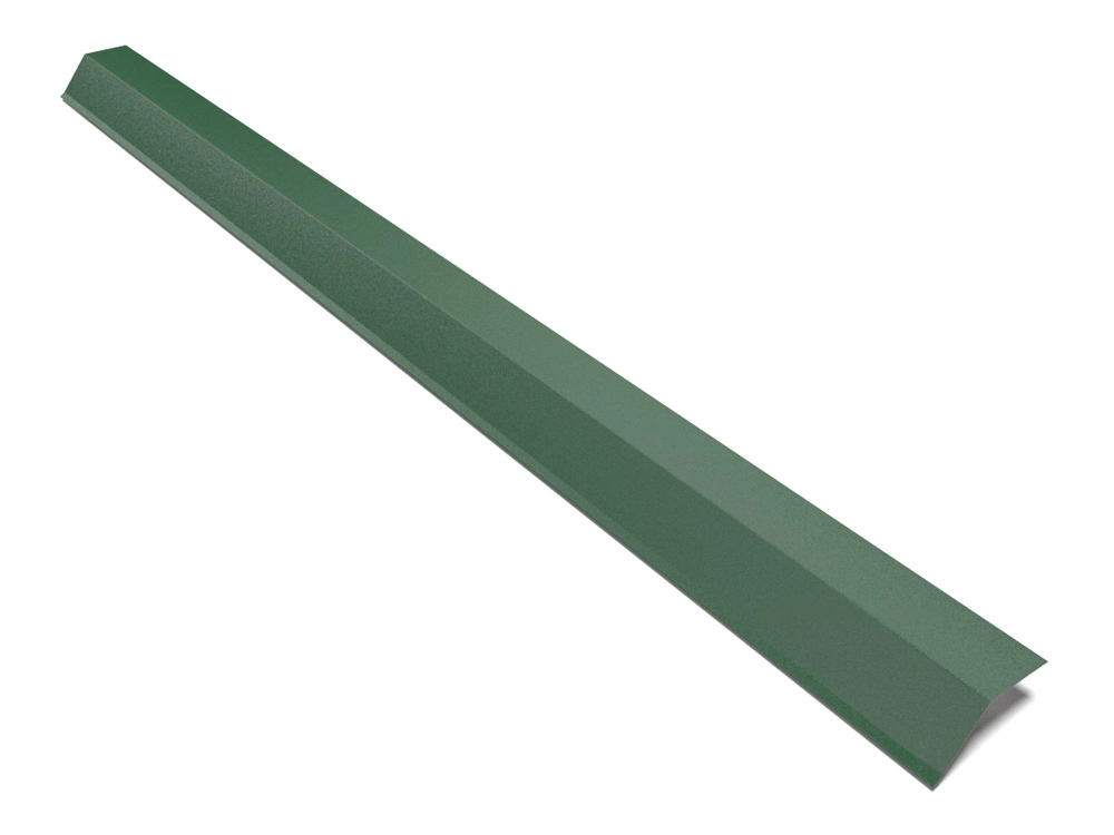 Планка карнизная для металлочерепицы матовая 2 м RAL6005 (12553)