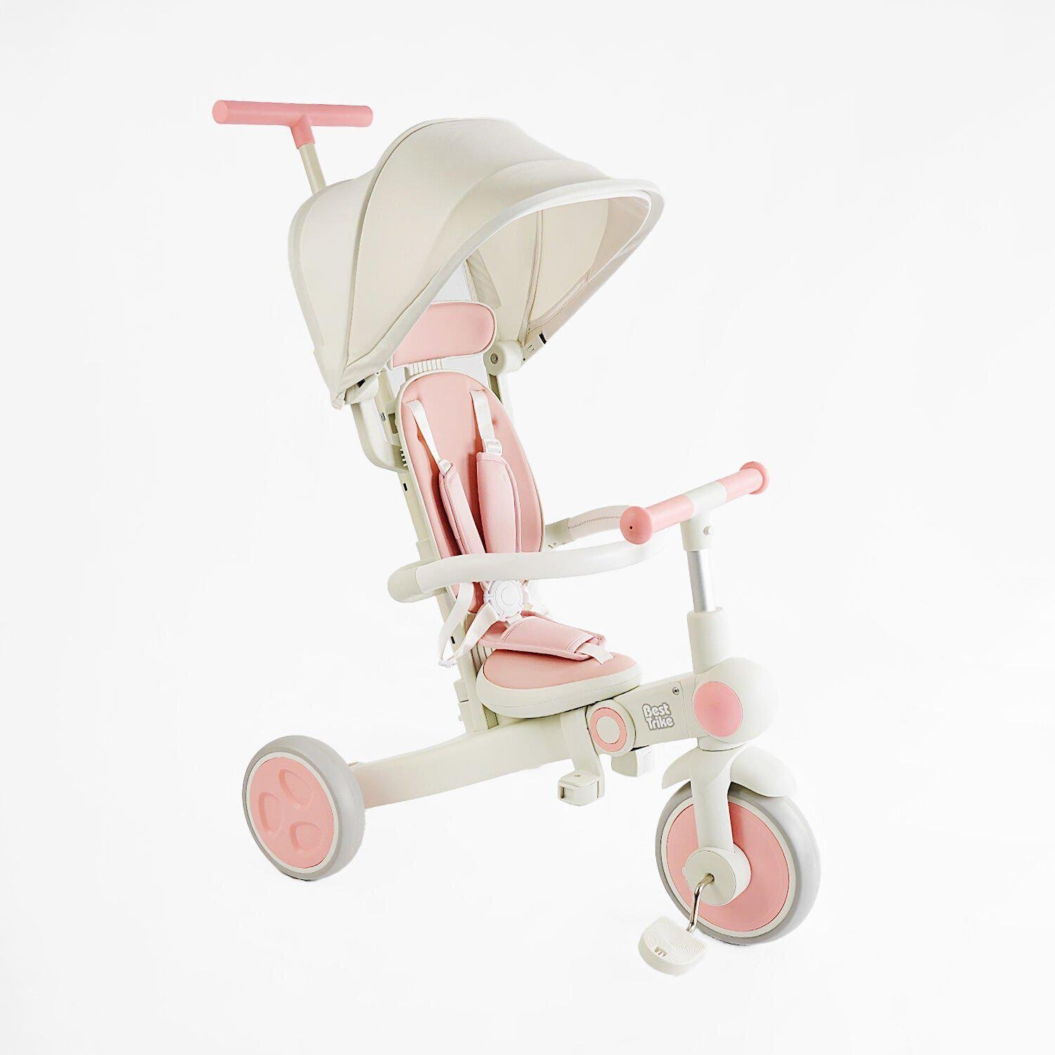 Велосипед-трансформер дитячий триколісний Best Trike BS-12 EVA складаний Рожевий (BS-12-303) - фото 1 Велосипед-трансформер дитячий триколісний Best Trike BS-12 EVA складаний Рожевий (BS-12-303) - фото 1