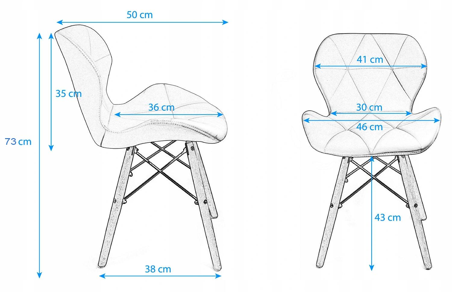 Комплект меблів Jumi Scandinavian Design стіл/стільці 2 шт White/Brown - фото 9