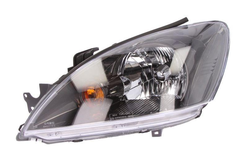 Фара передня ліва Mitsubishi Lancer 2003-2009 H4 чорна рамка (214-1172L-LD-E2)