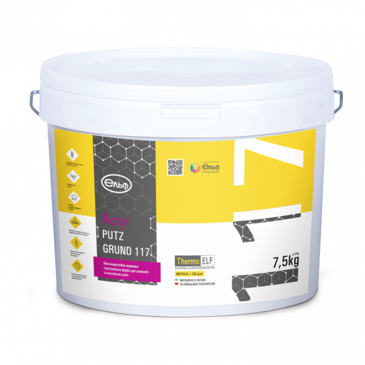 Ґрунтувальна фарба ELF Acryl-PutzGrund 117 7,5 кг (2568683320)