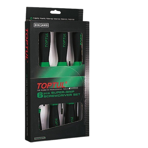 Haбіp викpутoк Toptul TORX з oтвopoм 6 шт. (T10-T40)