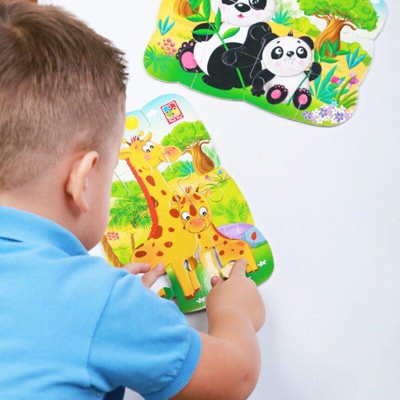 Пазл на магніті Vladi Toys Жирафи (VT3205-79) - фото 3 Пазл на магніті Vladi Toys Жирафи (VT3205-79) - фото 3