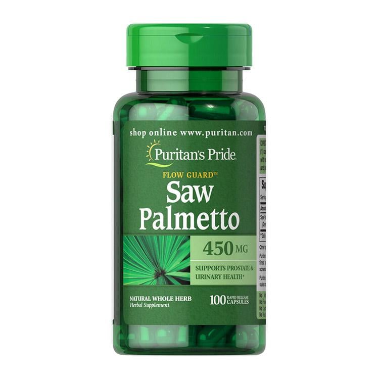 Со пальметто ягоди Puritan's Pride Saw Palmetto 450 mg 100 капс. для чоловіків