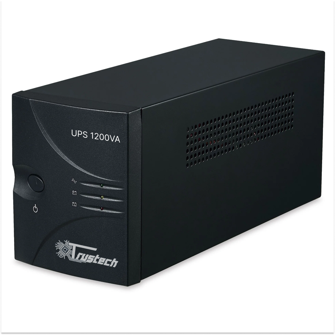 Источник бесперебойного питания True Tech UPS 1200VA для ПК 3 розетки (7524feff)