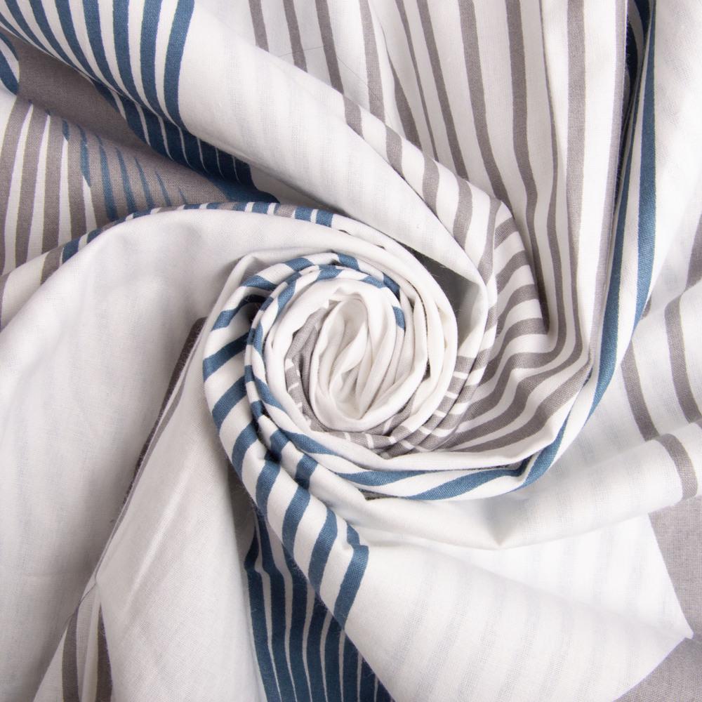 Ткань бязь ранфорс для постельного белья 2756-10 спектр 130 гр/м2 240 см Синий (26165)