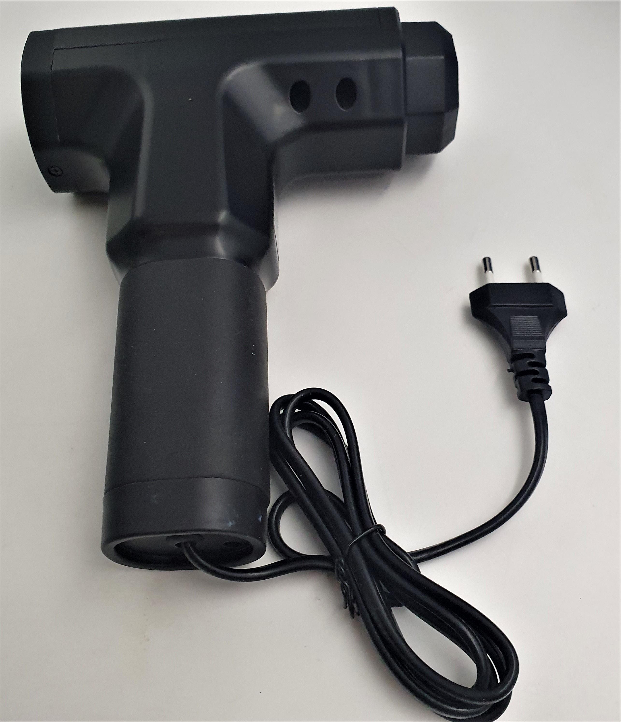 Массажер для тела ручной Fascial Gun RF-709 220V 4 насадки Черный - фото 5