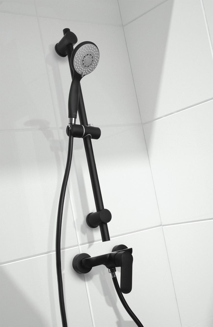 Душовий набір Invena Dark AU-02-001 Чорний - фото 2 Душовий набір Invena Dark AU-02-001 Чорний - фото 2