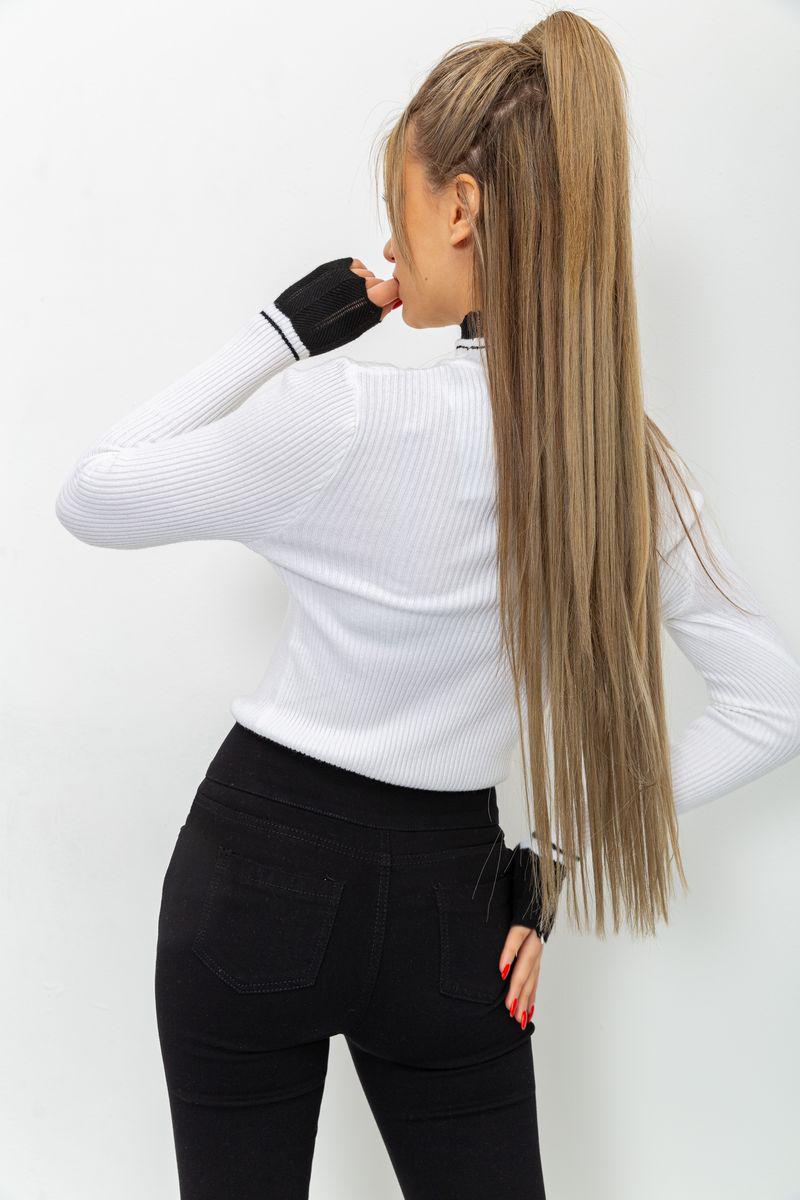 Гольф жіночий в рубчик Ager 221R8868 S/M Білий (9621853) - фото 4