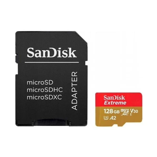 Карта памяти SanDisk Extreme microSDXC 128 Гб UHS-I U3 V30 A2 (SDSQXAA-128G-GN6AA)