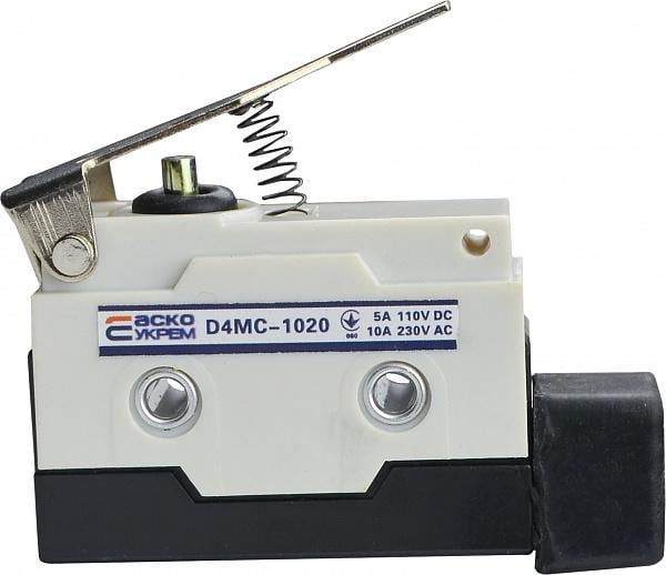 Микропереключатель АСКО-Укрем D4MC-1020 1NO+1NC 10А 250 V IP54 короткая планка (A0050040015)