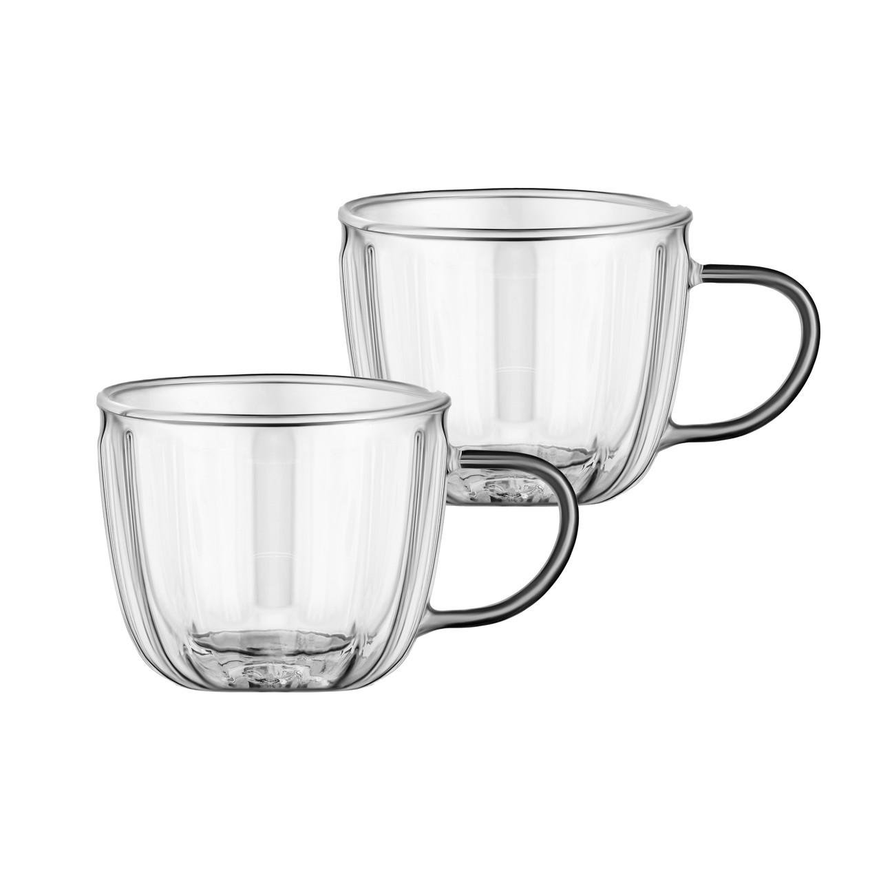 Набор чашек с двойным дном Ardesto стекло 350 мл 2 шт. (iz16149) Набор чашек с двойным дном Ardesto стекло 350 мл 2 шт. (iz16149)