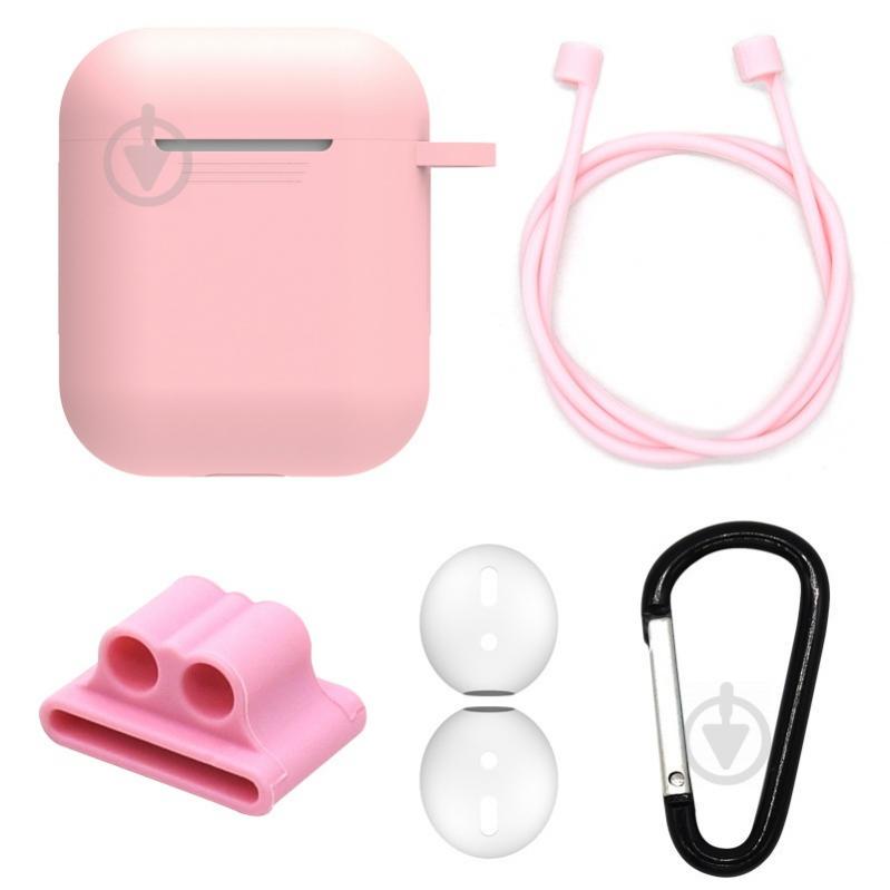 Чехол силиконовый DS Case для Apple AirPods/ AirPods 2 Pink (343532333)