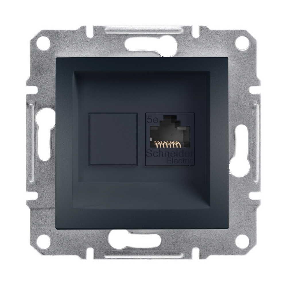 Розетка Schneider Electric 1-ная Антрацитовый (EPH4300171)