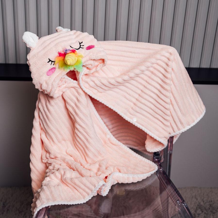 Капюшон детский Мимишка 100х140 см Светло-розовый (87808)