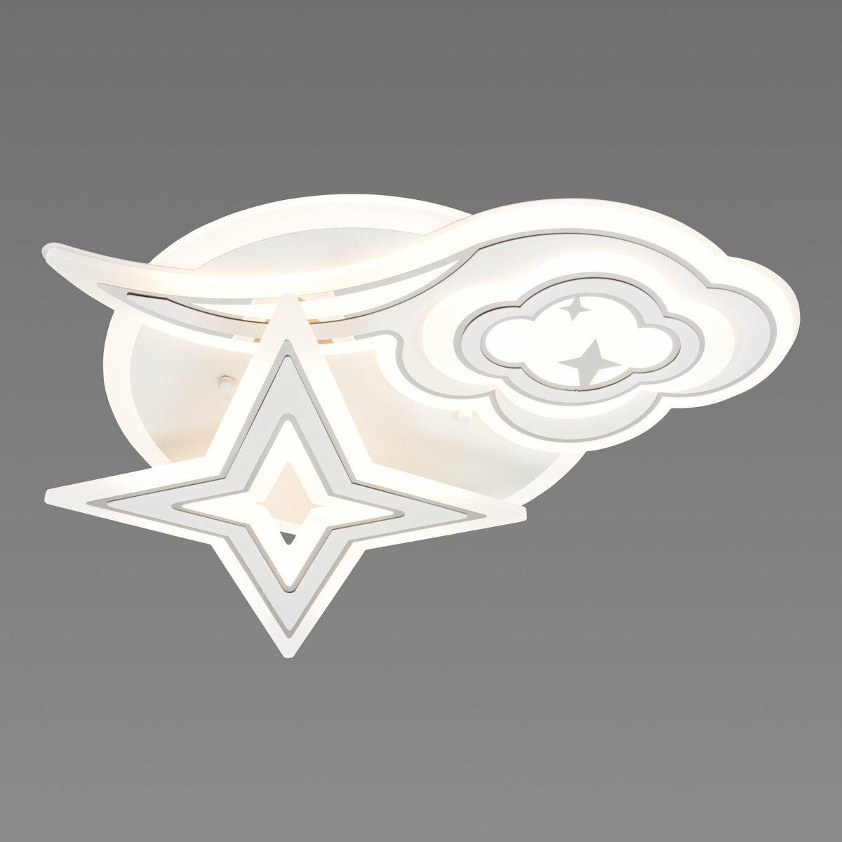 Люстра светодиодная Sirius на два плафона 176W 3000-6500К Белый (N 5124-500)