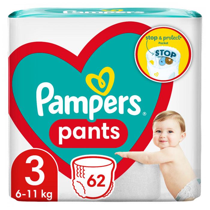 Підгузки-трусики дитячі Pampers 3 6-11 кг 62 шт. (1962124074)