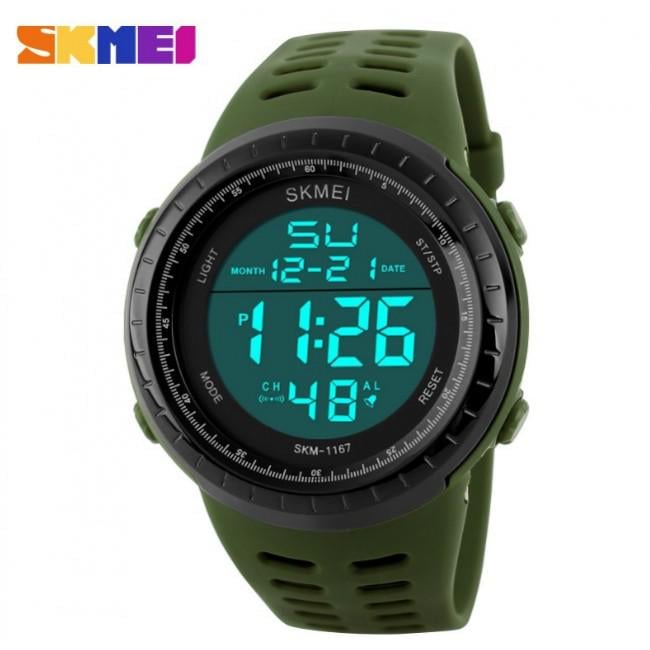 Спортивные военные мужские часы Skmei 1167 Green - фото 4