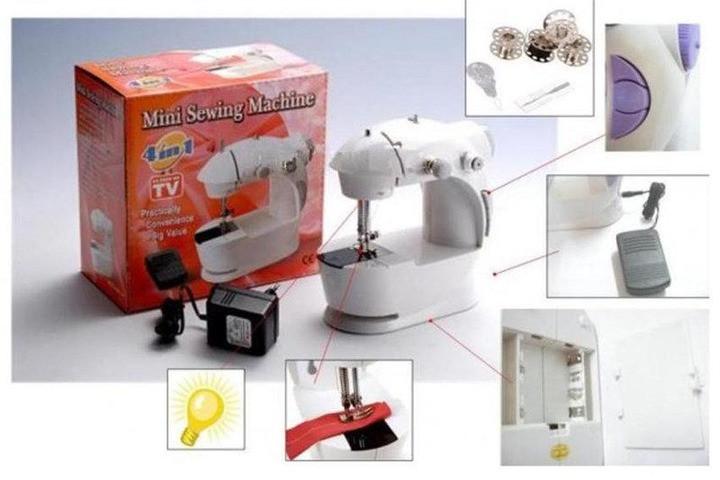 Швейна машинка портативна з педаллю Mini sewing machine FHSM-201 4в1 (2816) - фото 3