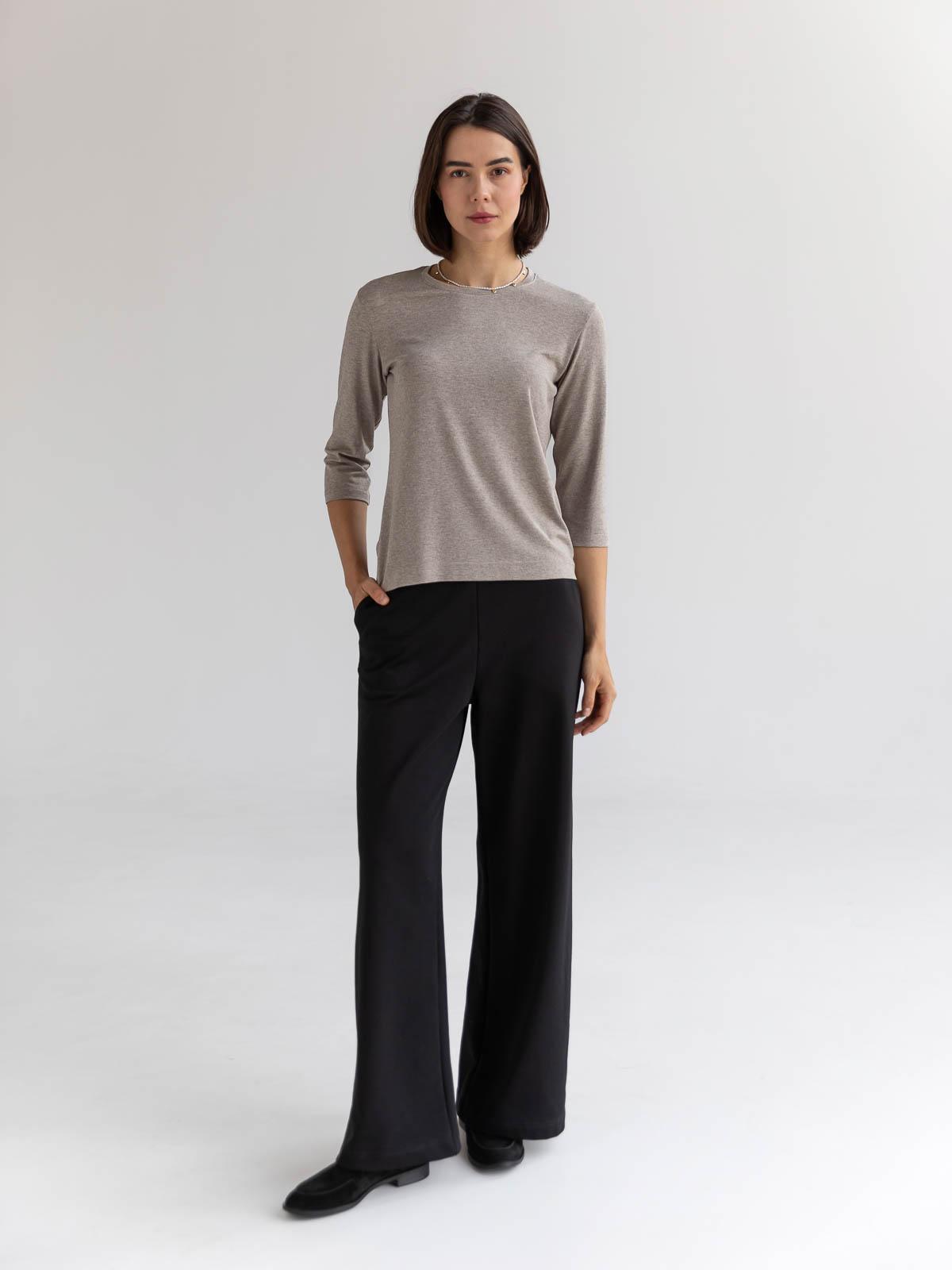 Джемпер меланж FROMUS рукав 3/4 S Бежевий (2640-43) - фото 3 Джемпер меланж FROMUS рукав 3/4 S Бежевий (2640-43) - фото 3