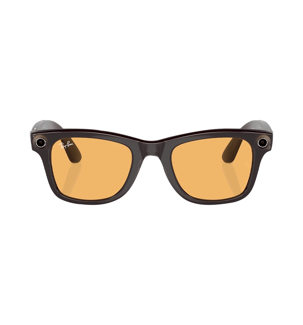 Смарт-очки Ray-Ban Meta Wayfarer Shiny Rebel Black Frame Amber Lenses RW4006 675385 50-22 - фото 4