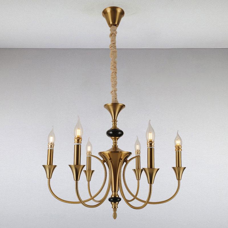 Люстра підвісна свічки Light House LS-13386-6 CU Бронзовий