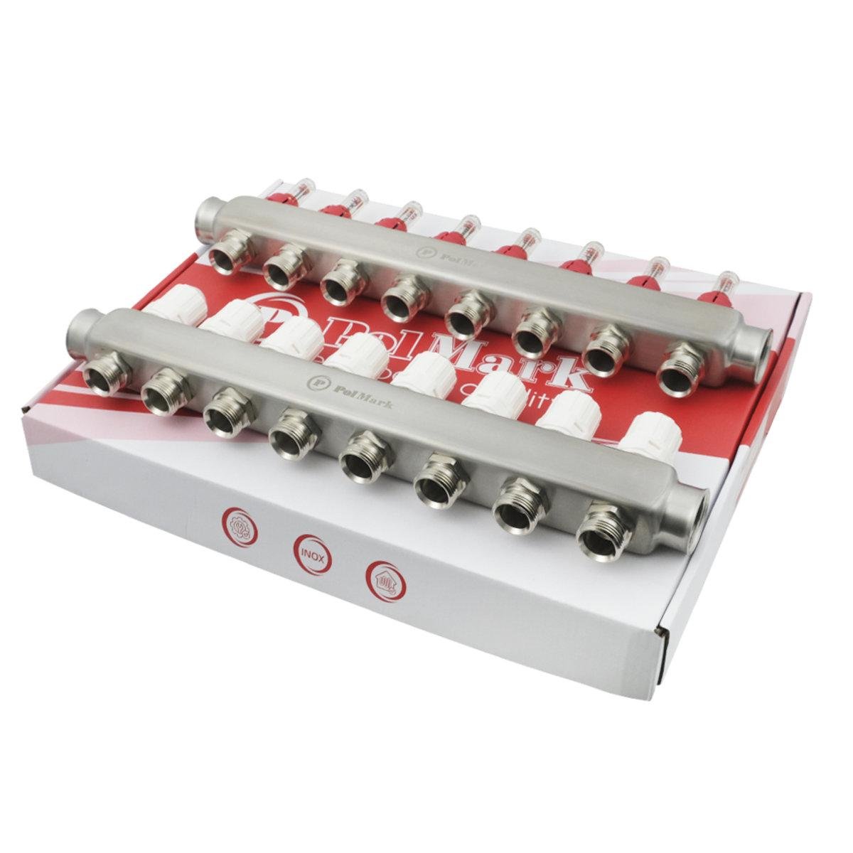 Колектор Polmark 1x3/4 8 виходів PBMF108 - фото 3 Колектор Polmark 1x3/4 8 виходів PBMF108 - фото 3
