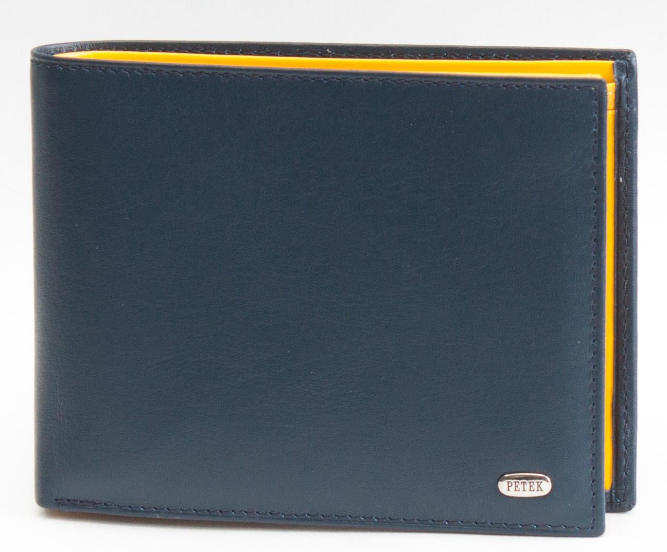 Портмоне мужское Petek 203 Желтый/Синий (203-167-A17)