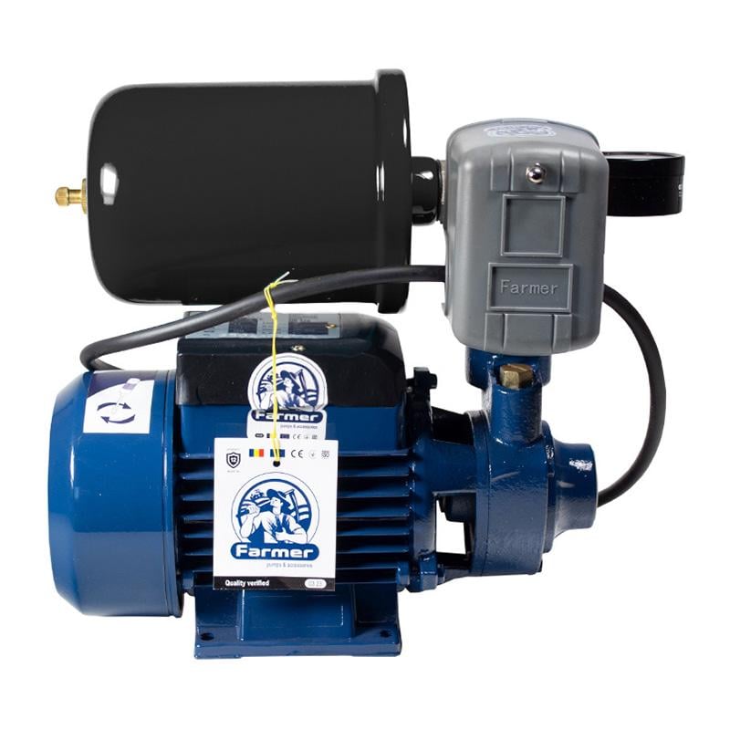 Насосна станція міні Farmer QB 370 0,37 кВт 2 л сталь (67113) - фото 4 Насосна станція міні Farmer QB 370 0,37 кВт 2 л сталь (67113) - фото 4