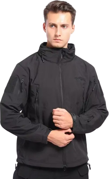 Куртка водонепроницаемая Softshell с флисом Solve 2XL Black (KT6000801)