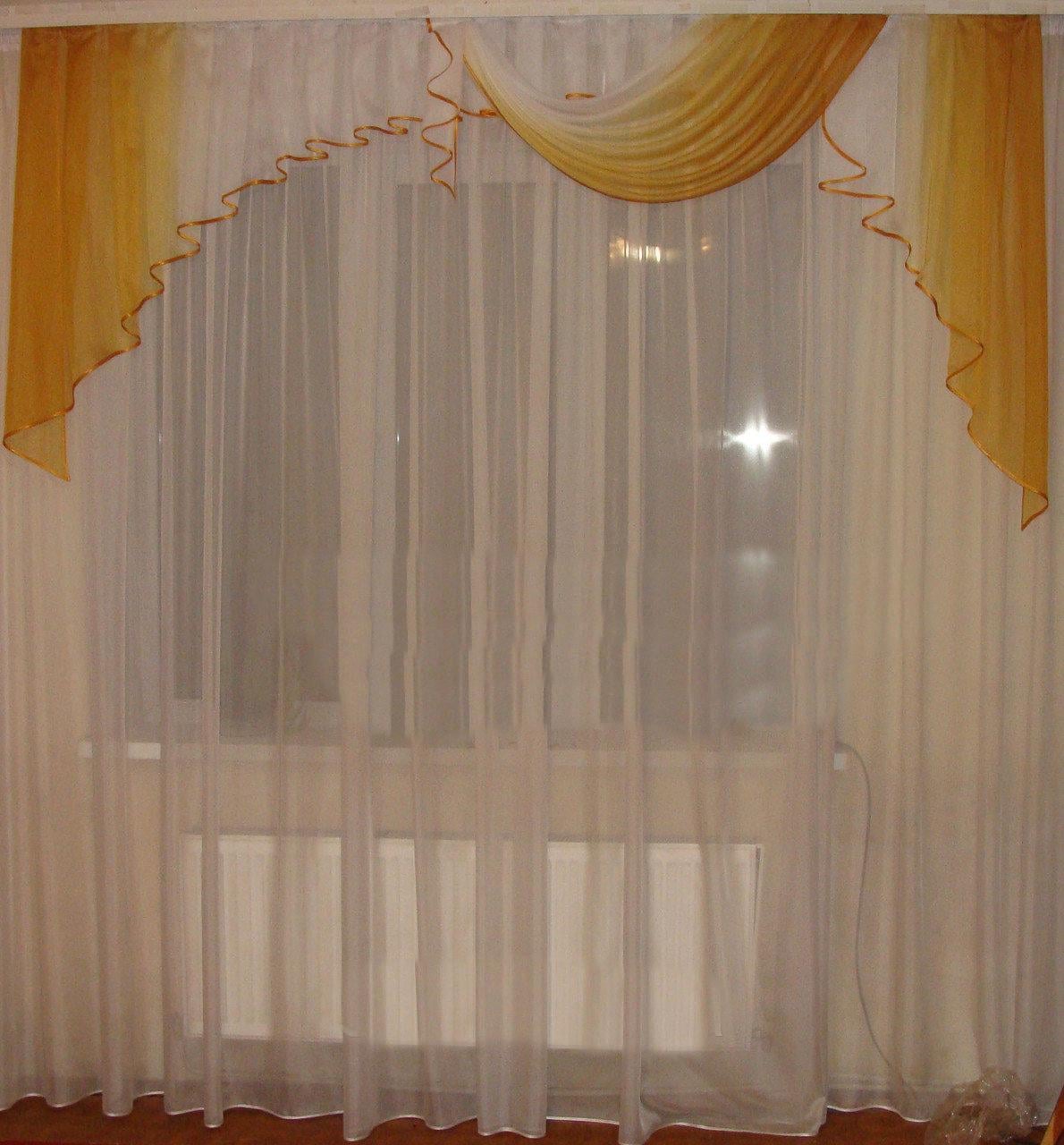 Ламбрекен Firanka Карнавал карниз 250 см Коричневый с белым (42_2,5м)