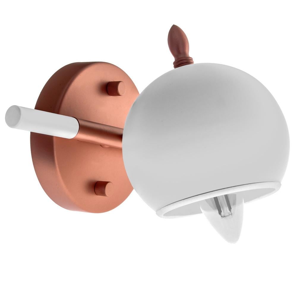 Бра направленного света настенное накладное в спальню Brille BL-477W/1 E14 WH