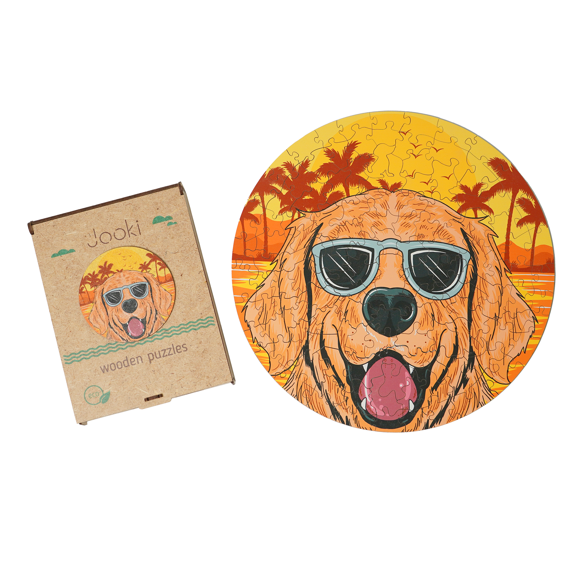 Пазлы Jooki Sunny dog ЭКО деревянные