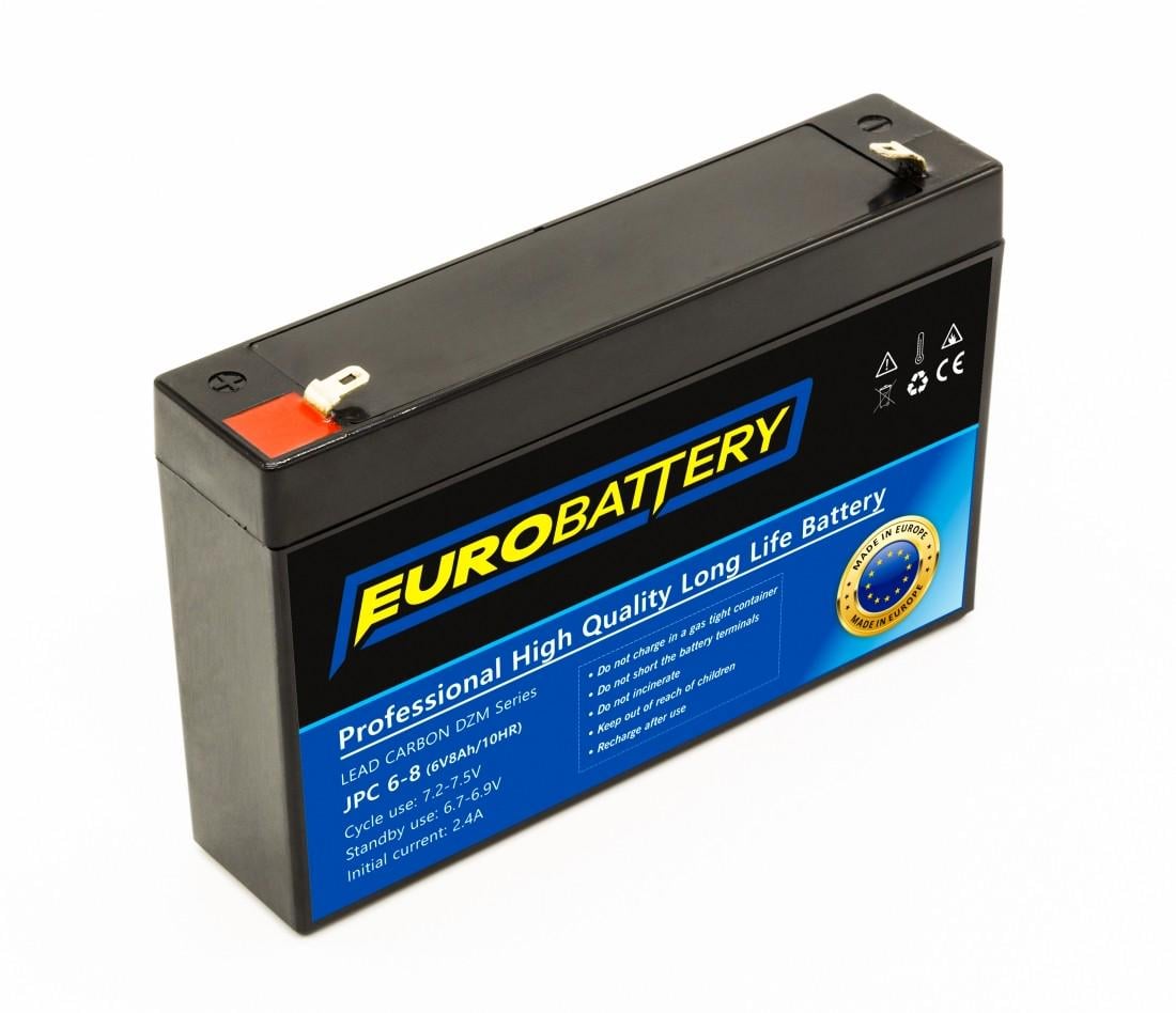 Аккумулятор для ИБП EuroBattery JPC6-8 DZM карбоновый 6V 8 Ач (622)