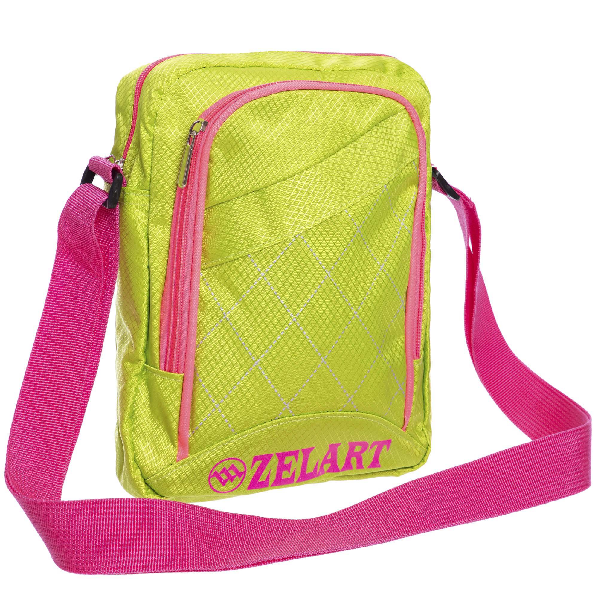 Спортивная сумка Zelart GA-5752 полиэстер 23х18х7,5 см Салатовый (GA-5752_Салатовый)