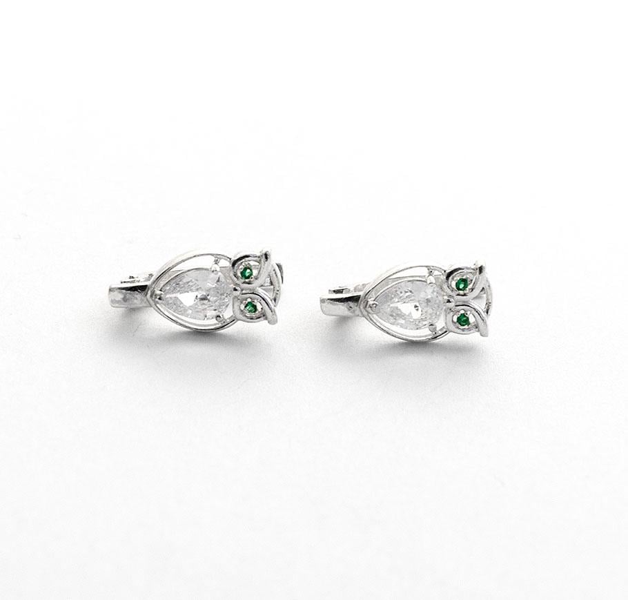Серьги серебряные Maxi Silver 8099 Совы (88099)