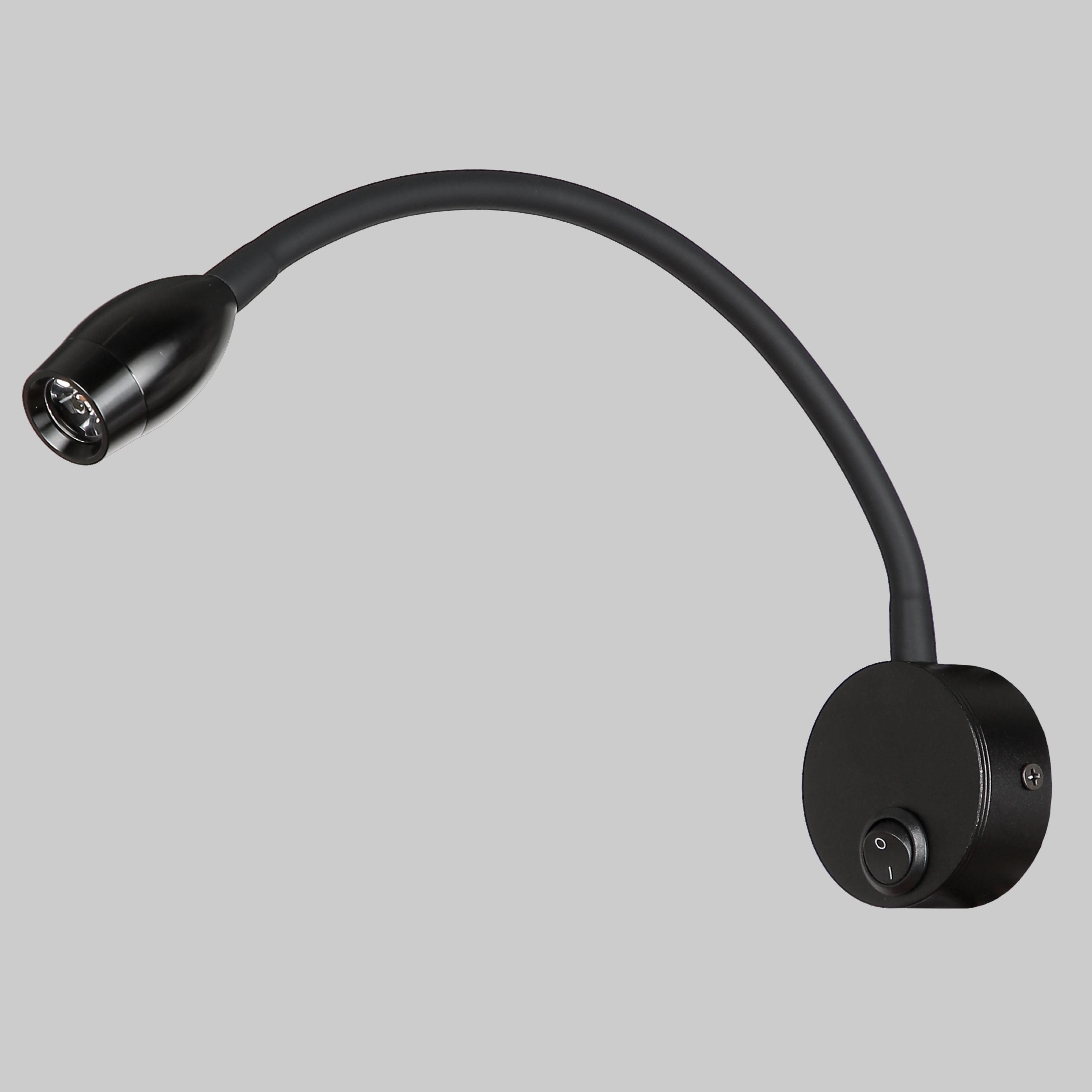 Светильник прикроватный с выключателем на основании Черный (920-V0401 BK)