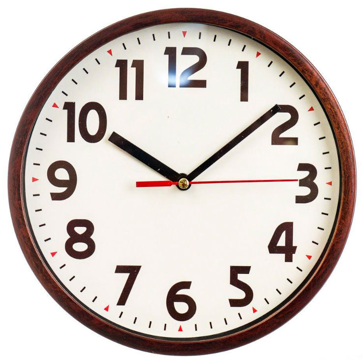 Часы настенные Veronese 12003-011 Классика 20 см под дерево