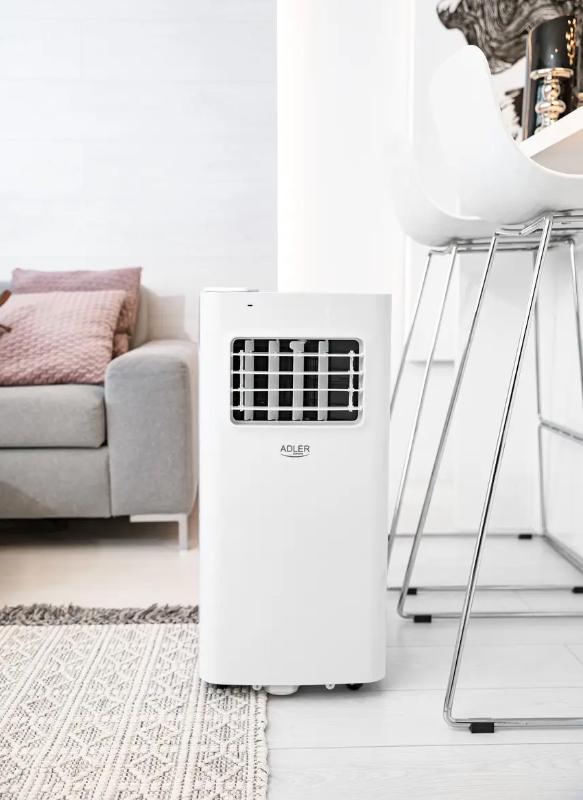 Кондиционер мобильный напольный Adler AD 7924 1,5 кВт переносной 15-31°C с LED дисплеем и пультом - фото 9 Кондиционер мобильный напольный Adler AD 7924 1,5 кВт переносной 15-31°C с LED дисплеем и пультом - фото 9